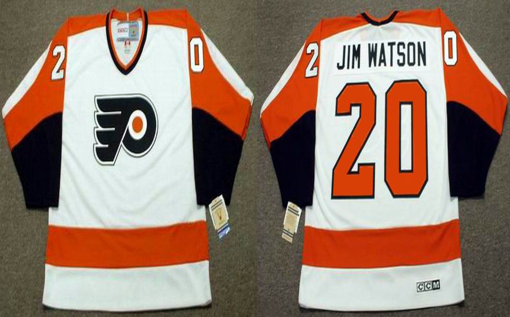 2019 Men Philadelphia Flyers 20 Jim watson White CCM NHL jerseys